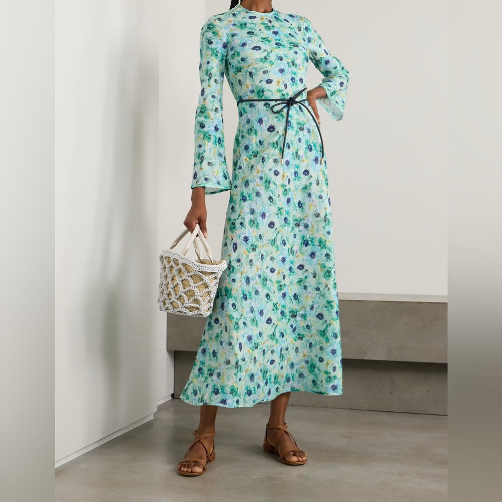 Floral Long Sleeve Maxi Dress